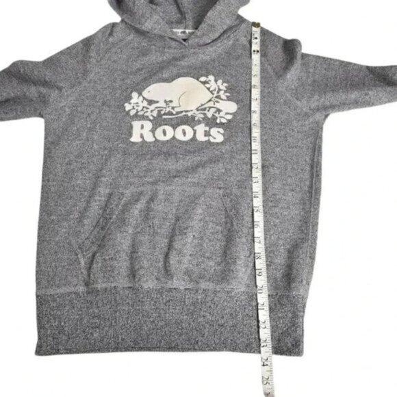 Roots Pullover Hoodie Grey Original Kanga Hoodie Size XS - Picture 11 of 11